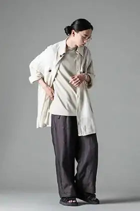 Peng tai 24SS Relaxed Long Shirt Styling
