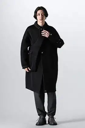 Omar Afridi Balmacaan coat Jewellery mix style