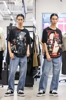 Ink 2024SS Crack T-shirt Summer Styling