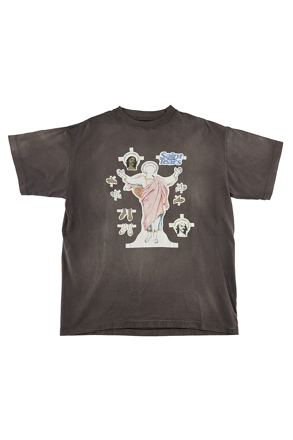 ©SAINT M×××××× × DENIM TEARS Yes Short sleeve T-shirt Black