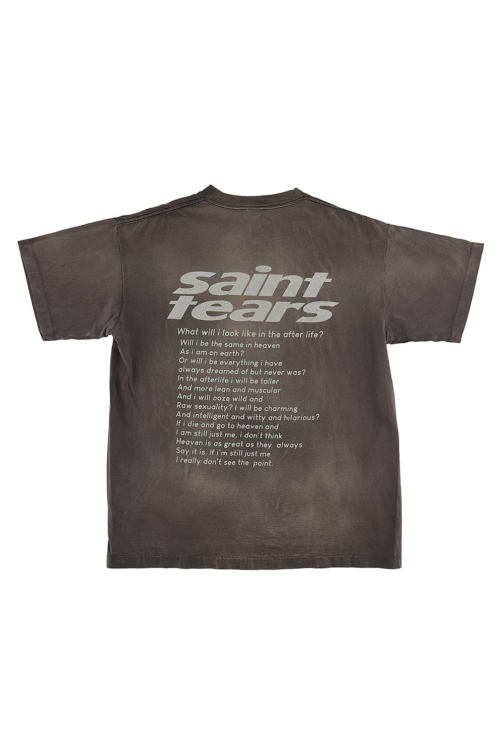 ©SAINT M×××××× × DENIM TEARS Yes Short sleeve T-shirt Black