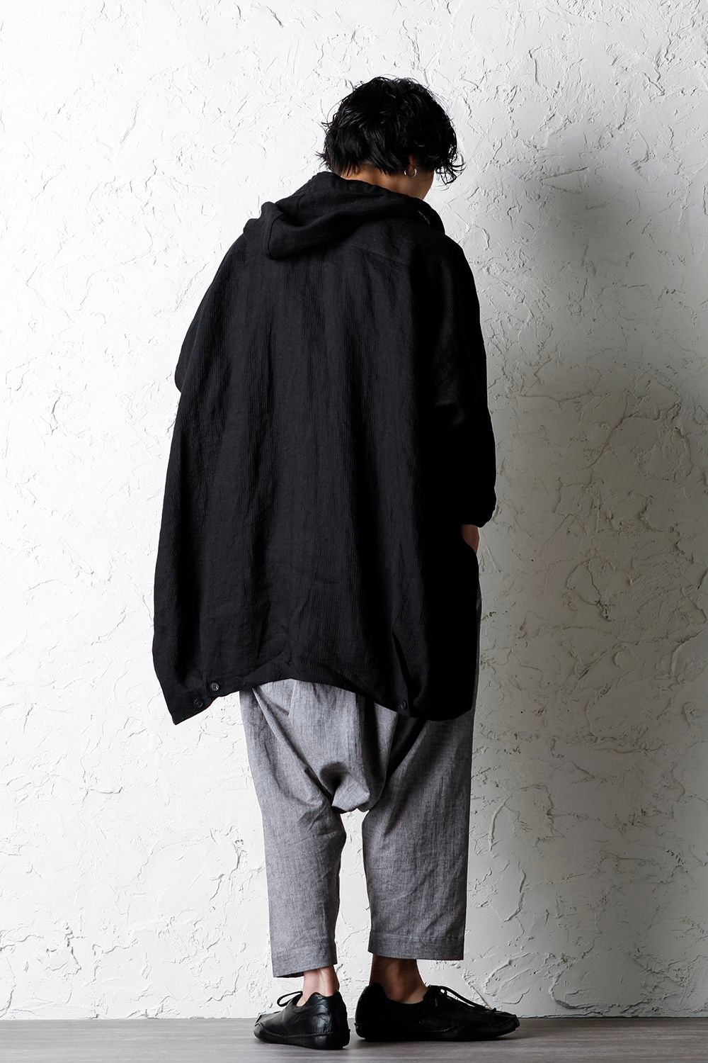 Plain Balloon Trousers Brown Mele