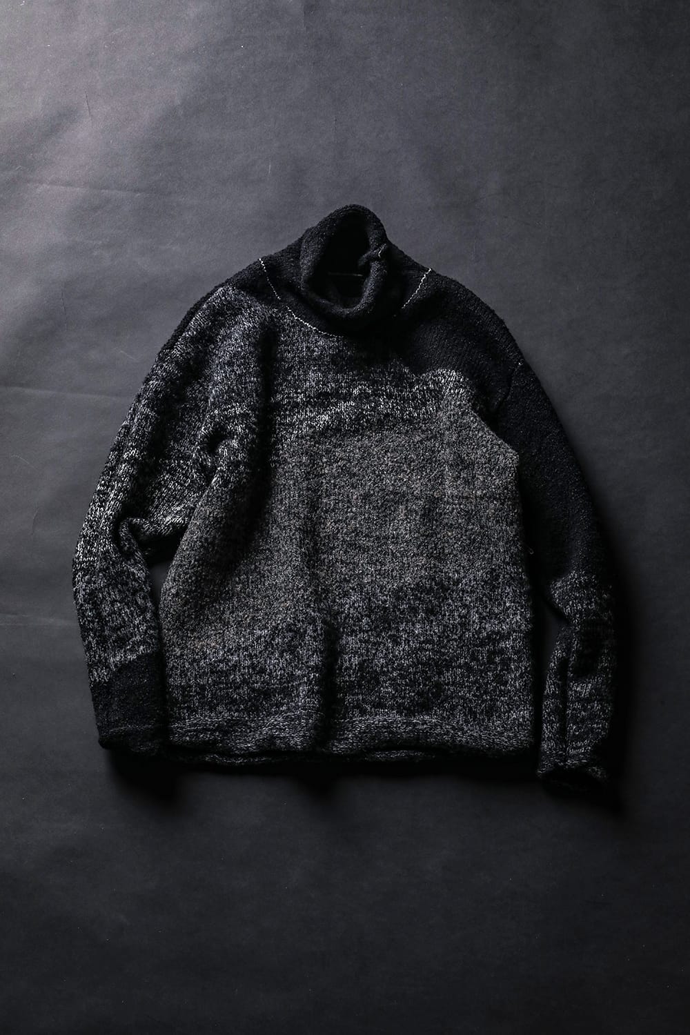 Reversible Grunge Sweater Black
