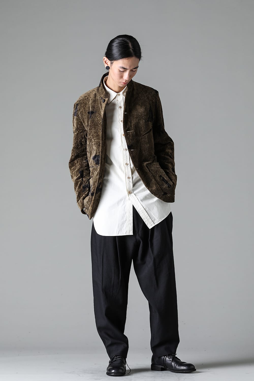 プリーテッド テーパード トラウザーズ