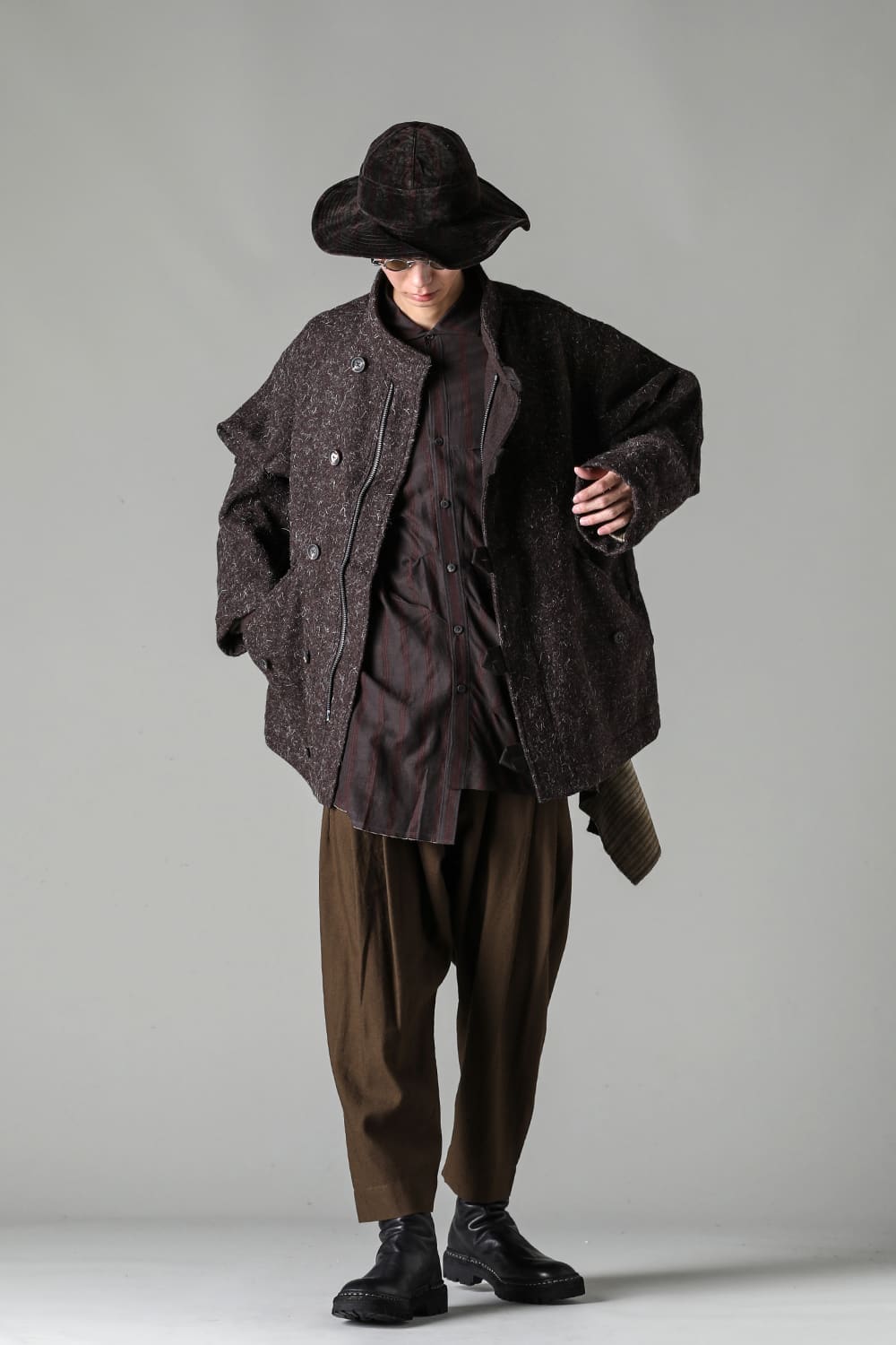 Funnel Neck Short Coat