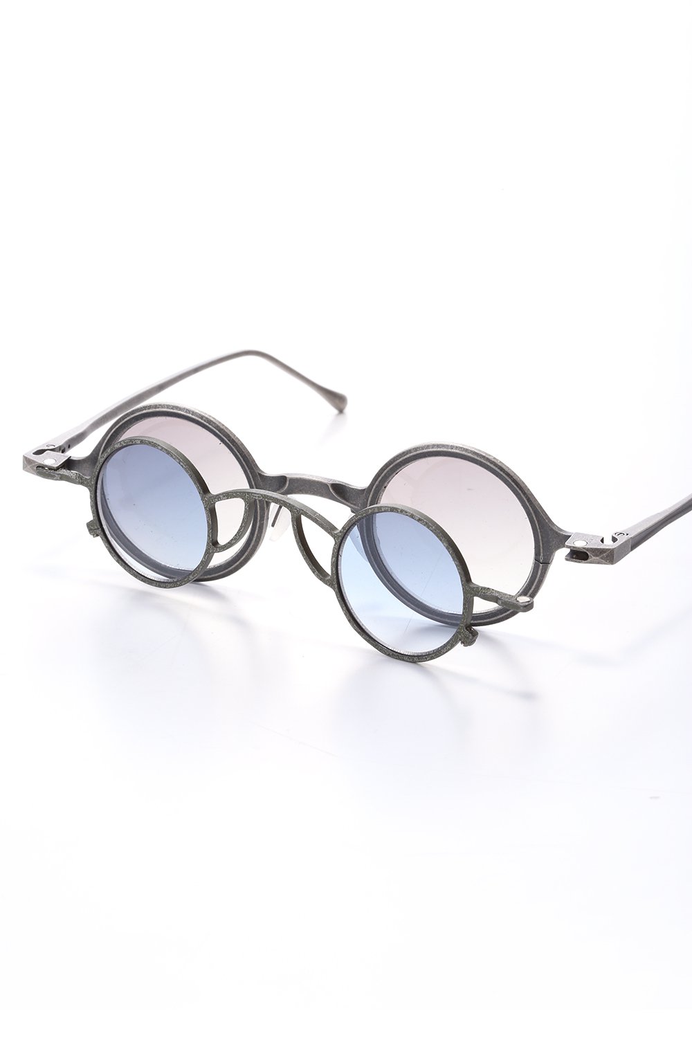 ZIGGY CHEN x RIGARDS Sterling Silver Frame Round sunglasses