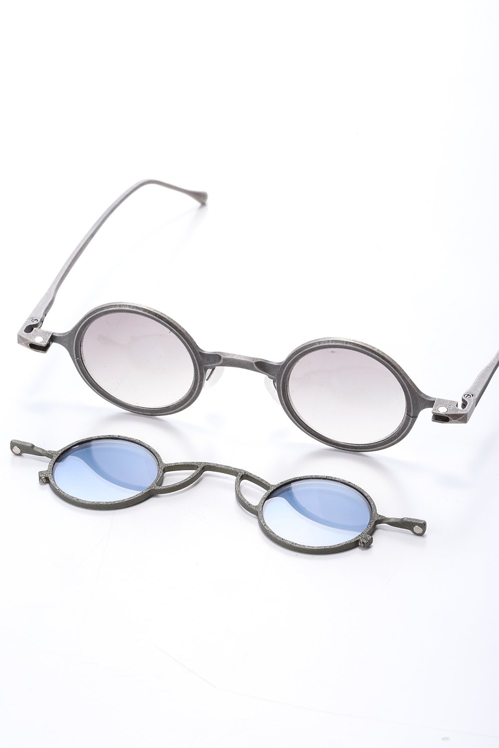 ZIGGY CHEN x RIGARDS Sterling Silver Frame Round sunglasses