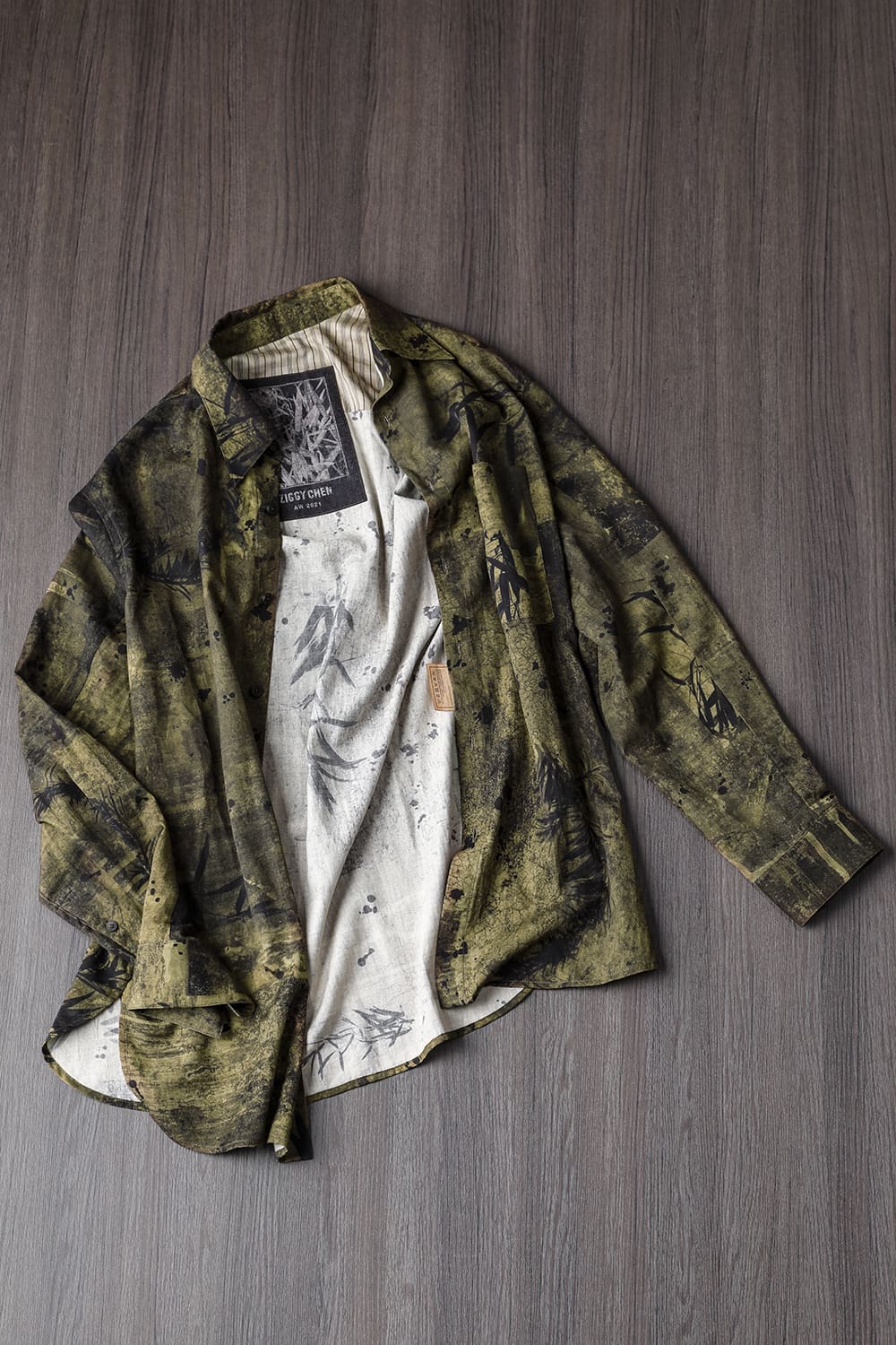 Printed Pocket Shirt Green(Face)