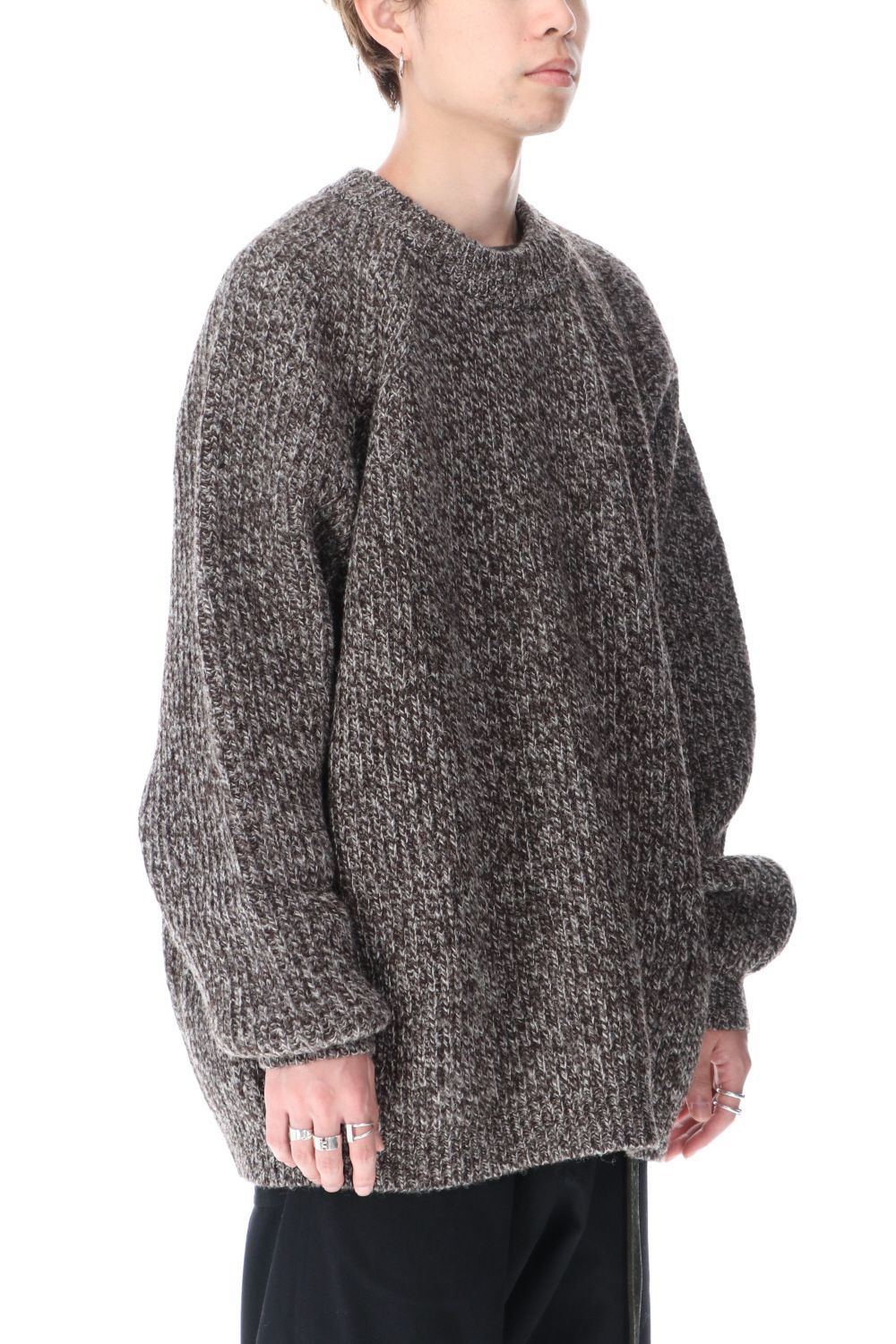 KNITTED CREW NECK - Dark Mere