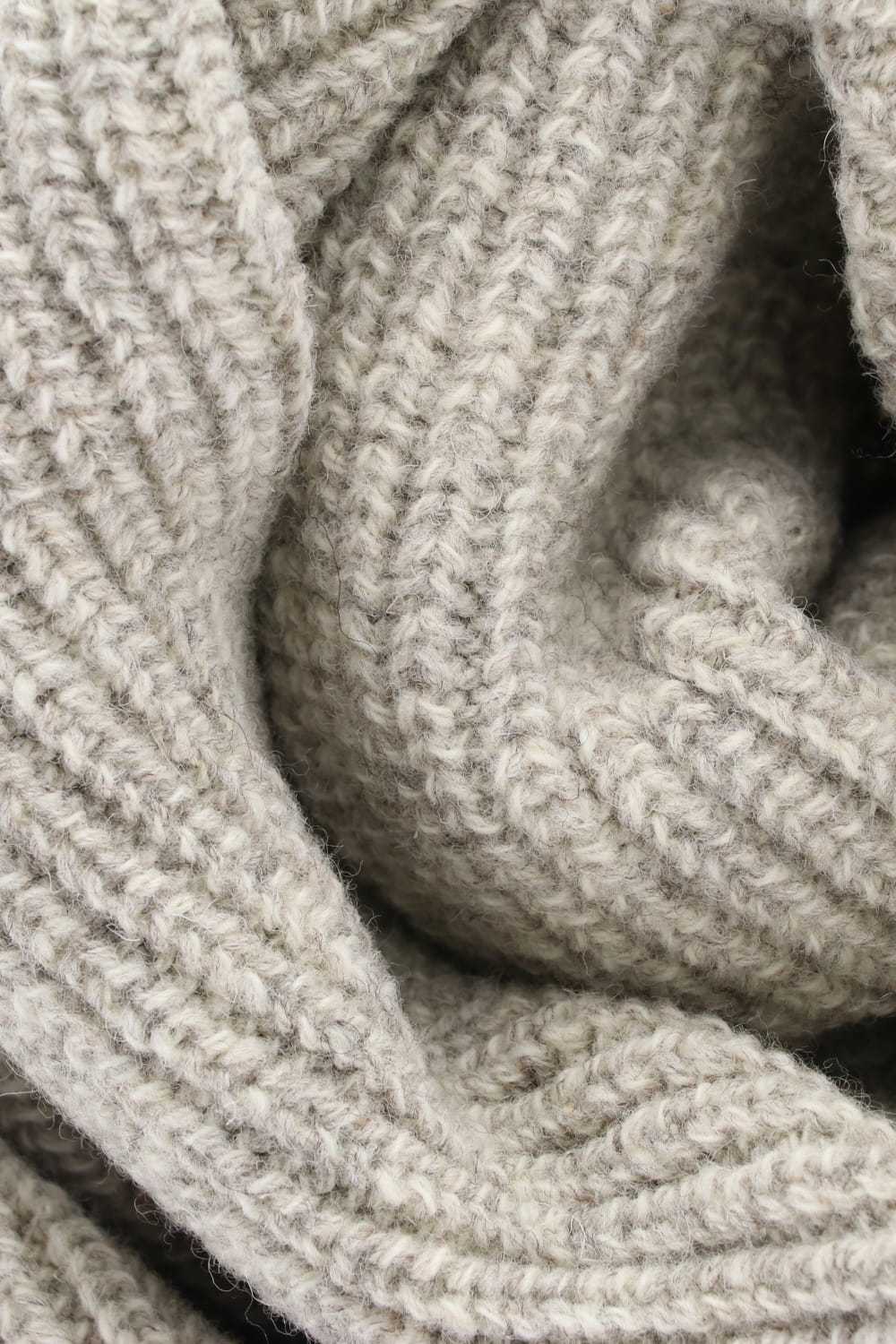 KNITTED SCARF - Natural Mere