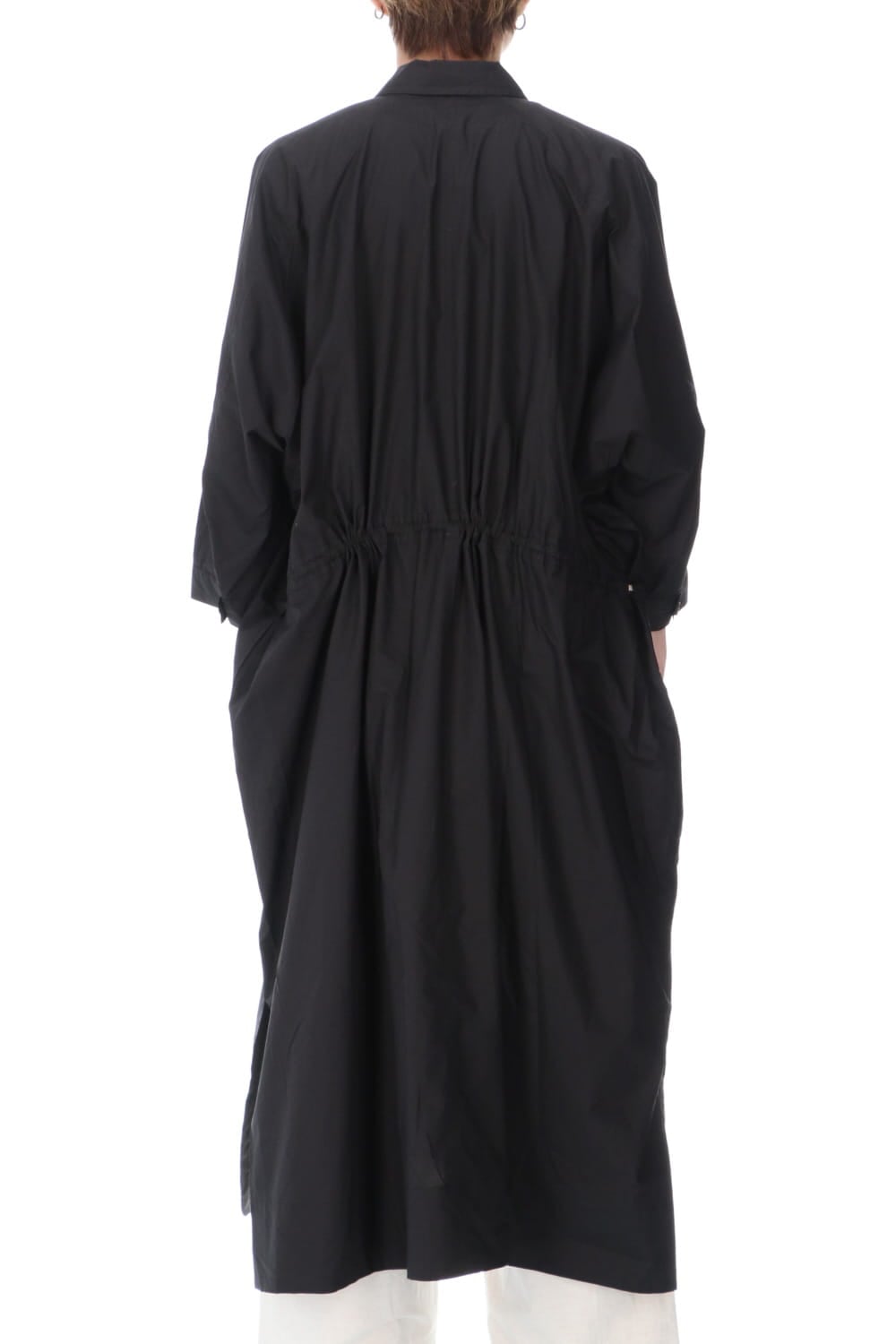 Gather Long shirt Black