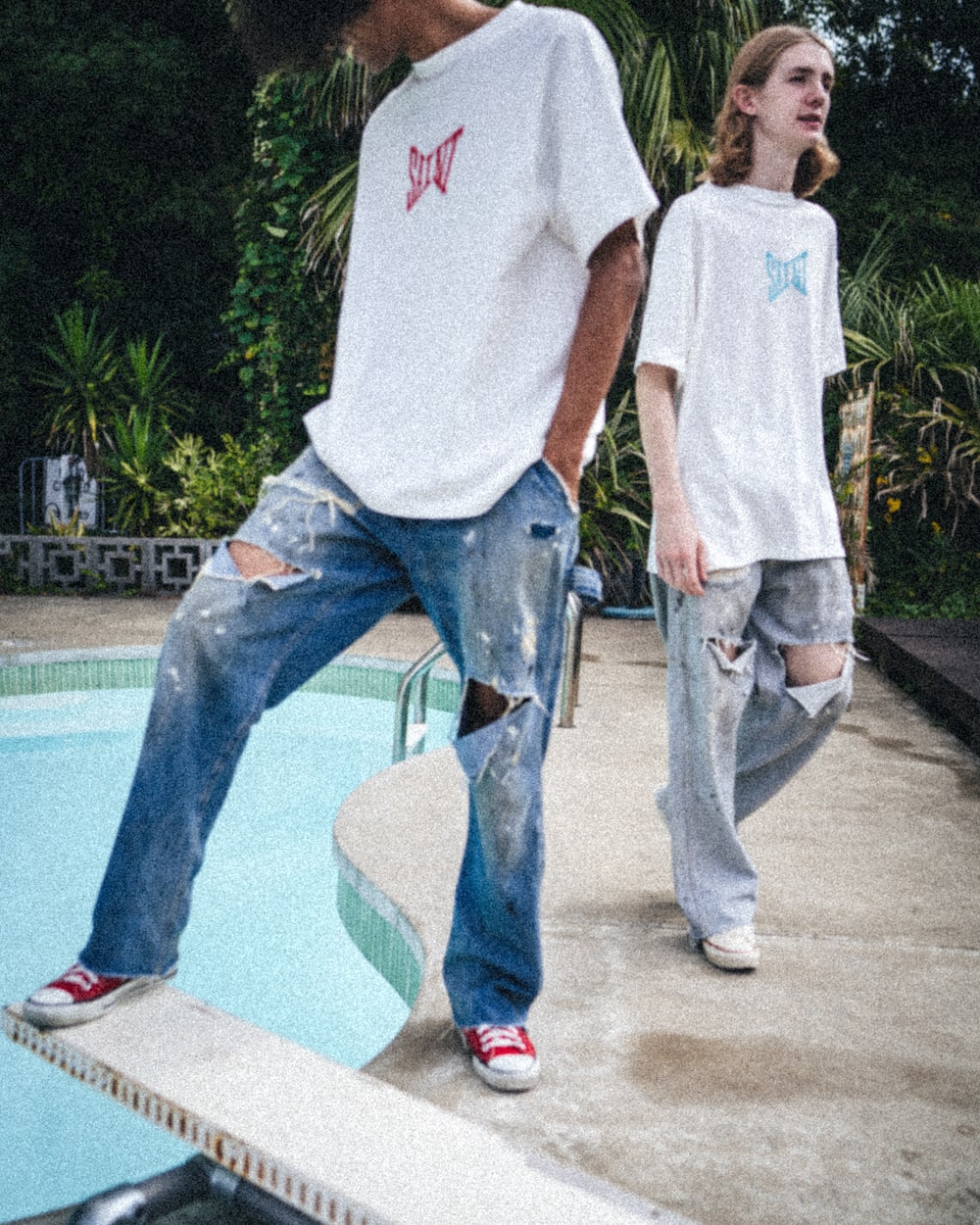 Hickory Stripe Denim Pants