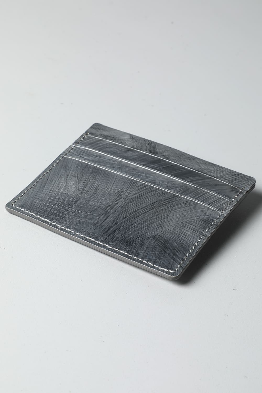 Leather fragment case scratch SILVER