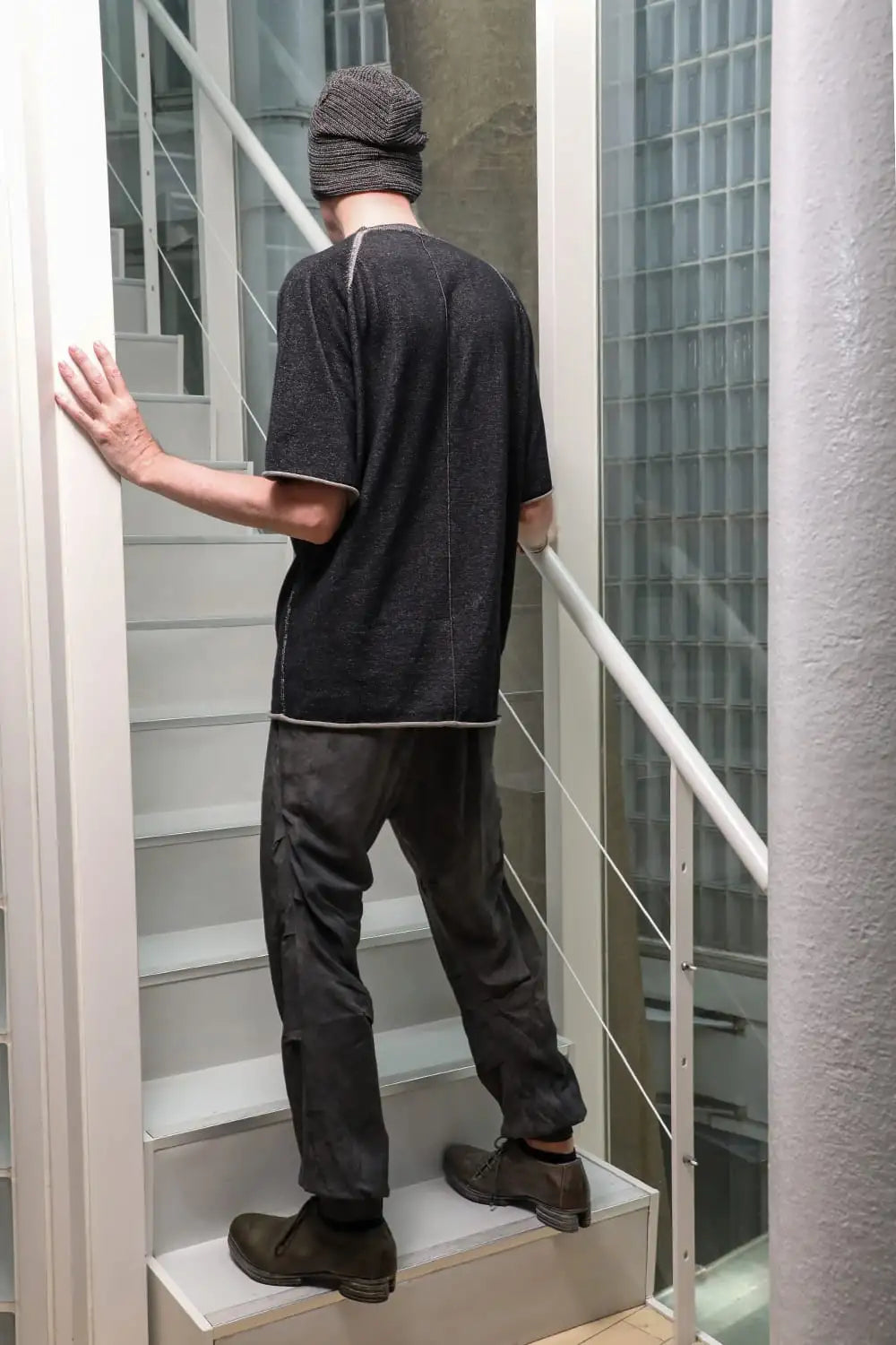 Jogger pants High twist viscose