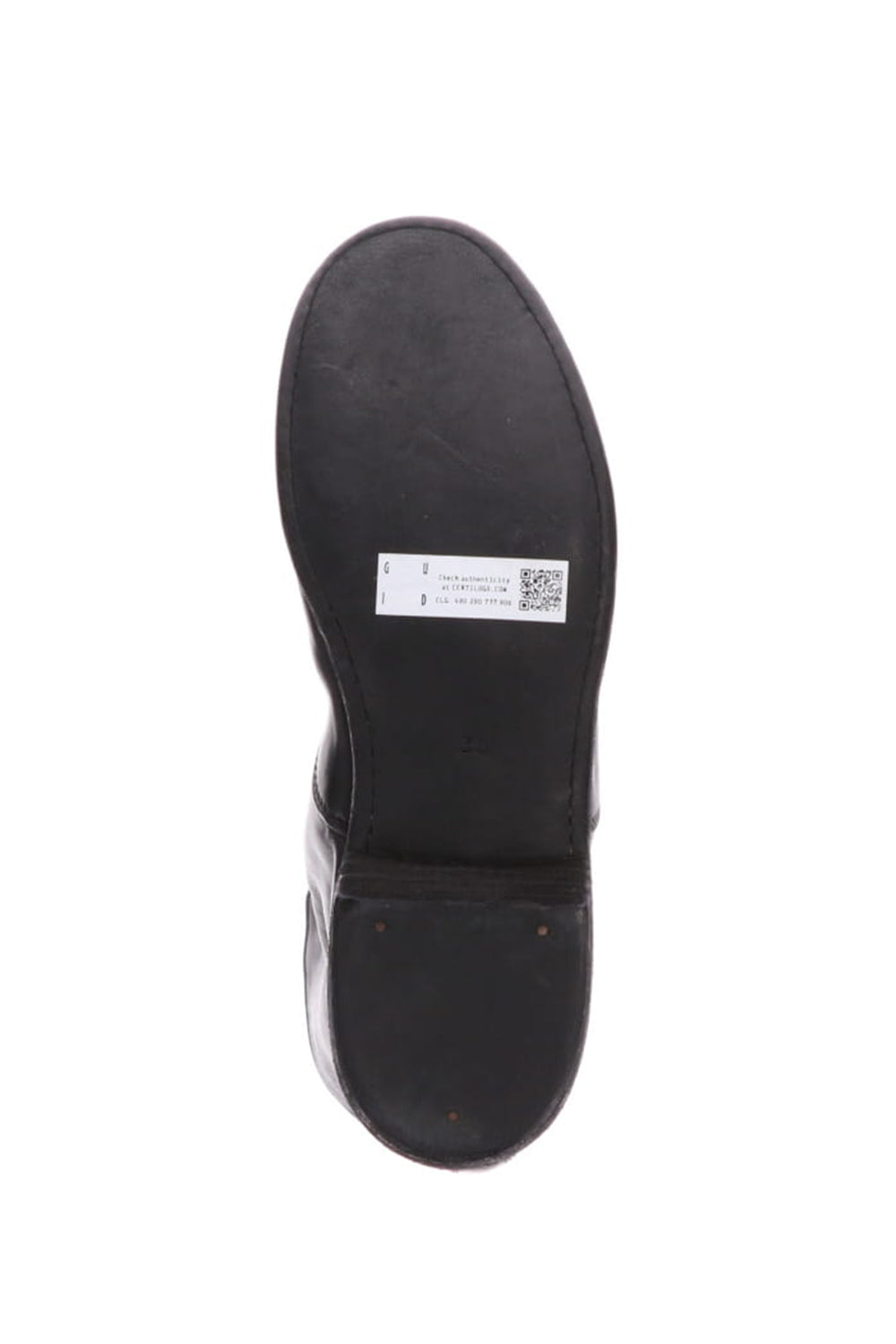 Middle Front Zip Boots Single Sole - Soft Horse Full Grain Leather - Black