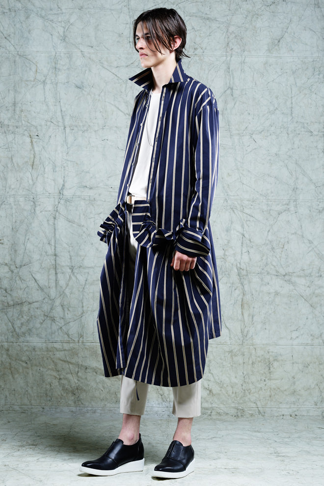 LINE STRIPE WRAP SHIRTS UNSEX