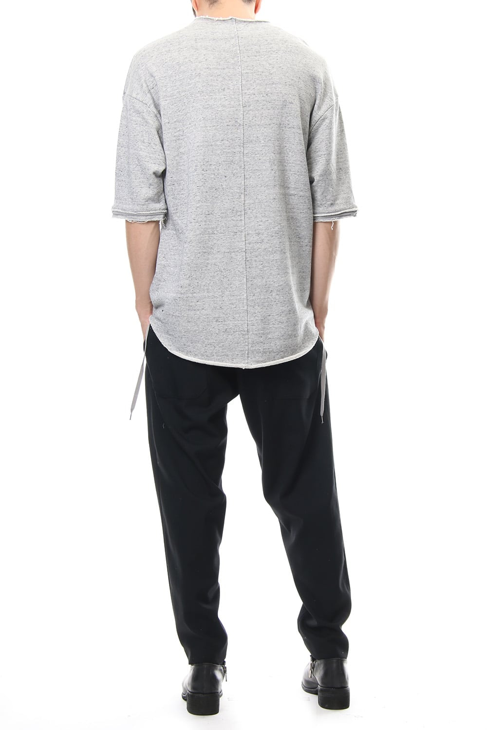 Removable Sleeves Pullover - snowgray