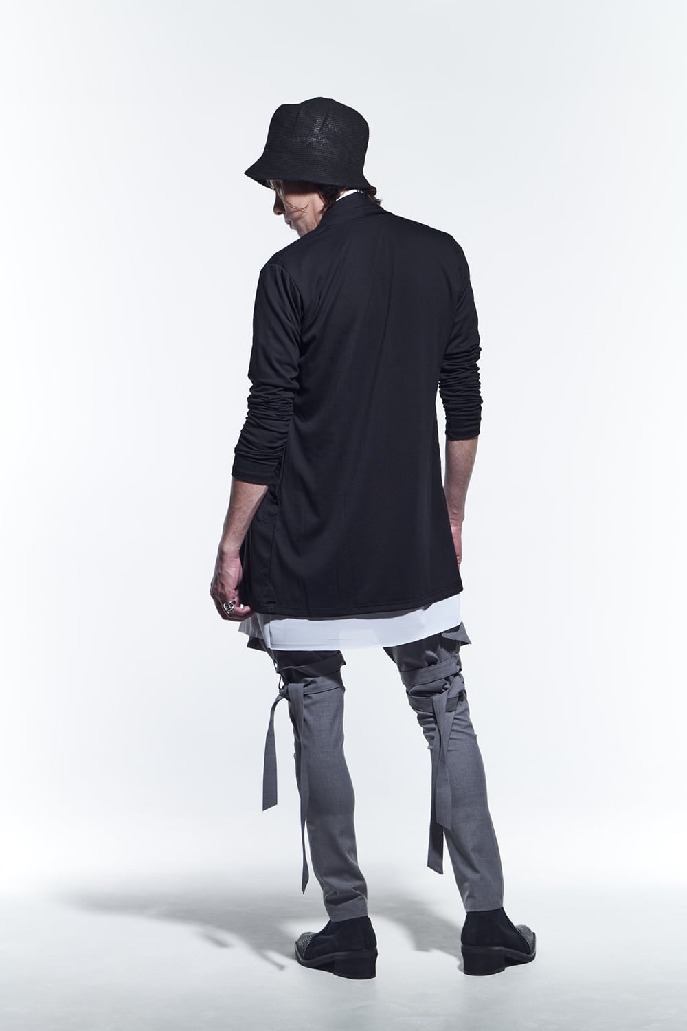 Layered Cardigan Black & White