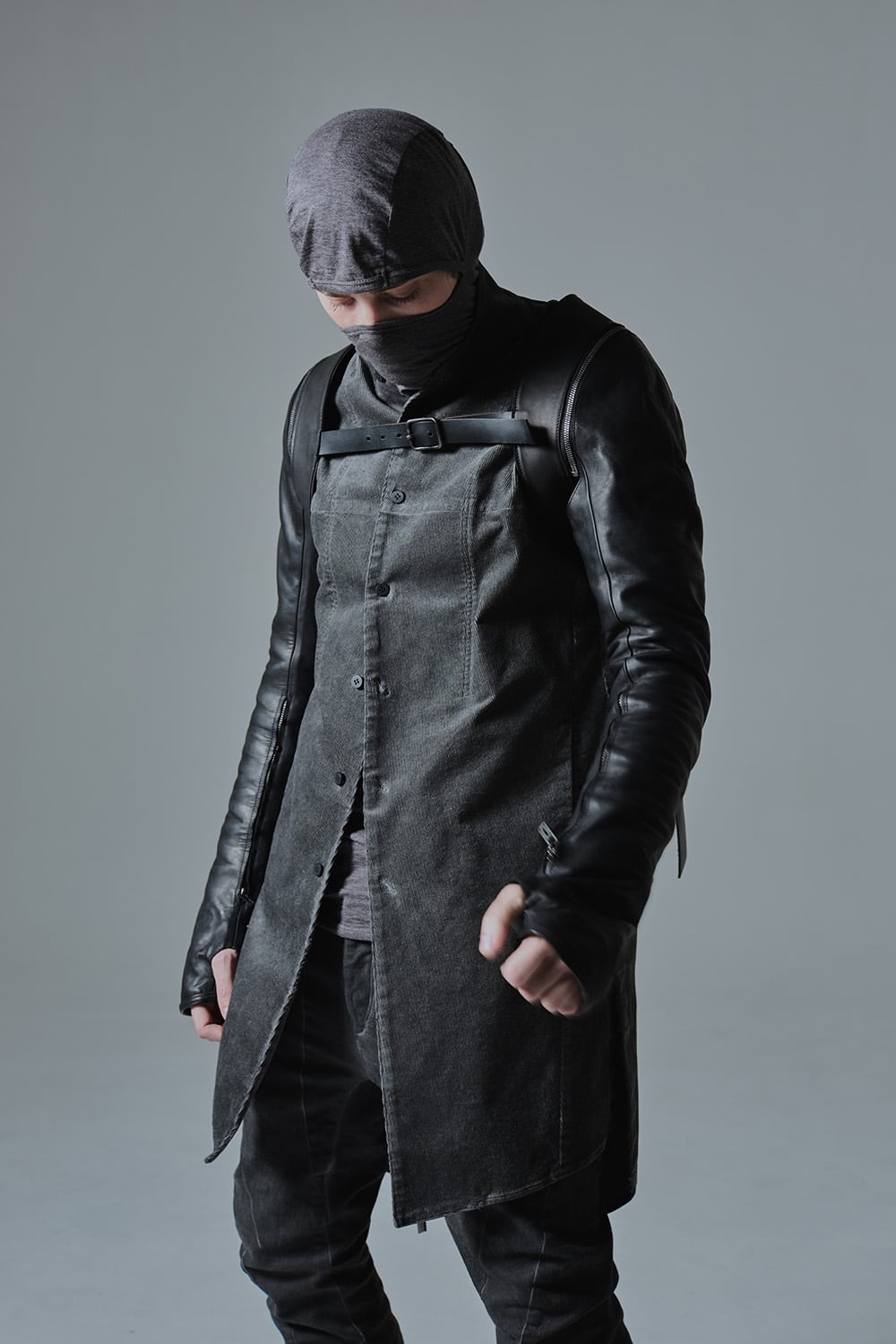 Horse Leather Sleeve Attached Back Pack - ST109-0019A