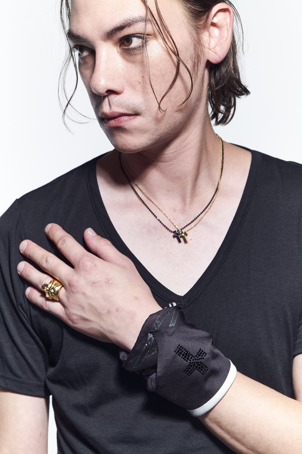 クロス ネックレス ゴールド