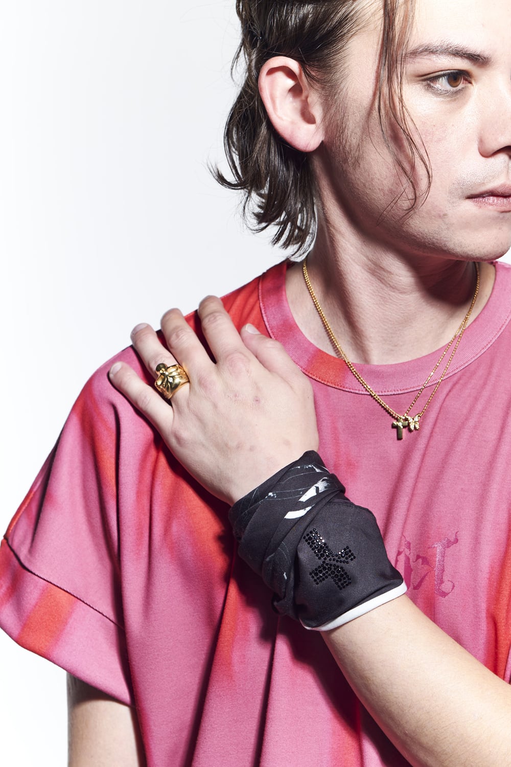 Drop Shoulder T-Shirts Pink