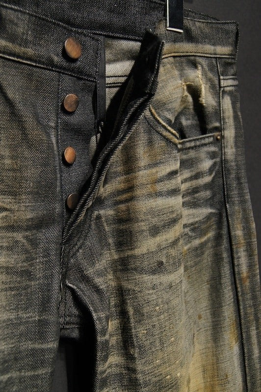 GalaabenD 15SS BASIC 14oz Denim Real Vintage Pants (BLACK)