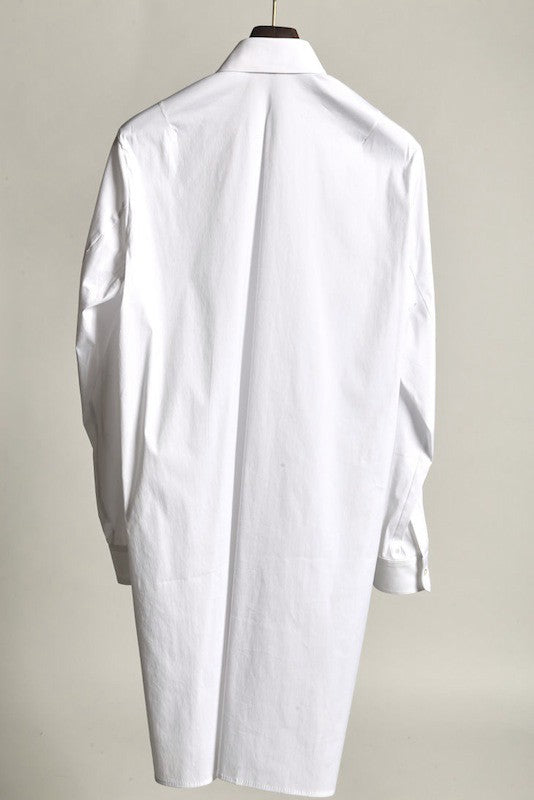 GalaabenD (ガラアーベント) 16SS C/Ny ブロードクロスストレッチロングシャツ