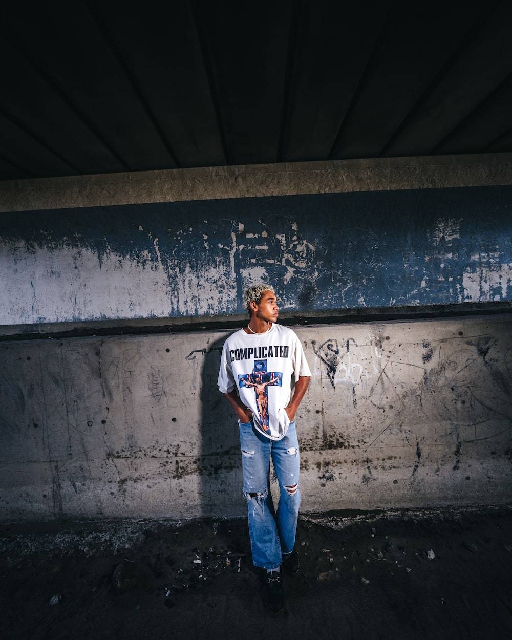 KOSUKE KAWAMURA × ©SAINT M×××××× COMPLICATED Short sleeve T-shirt