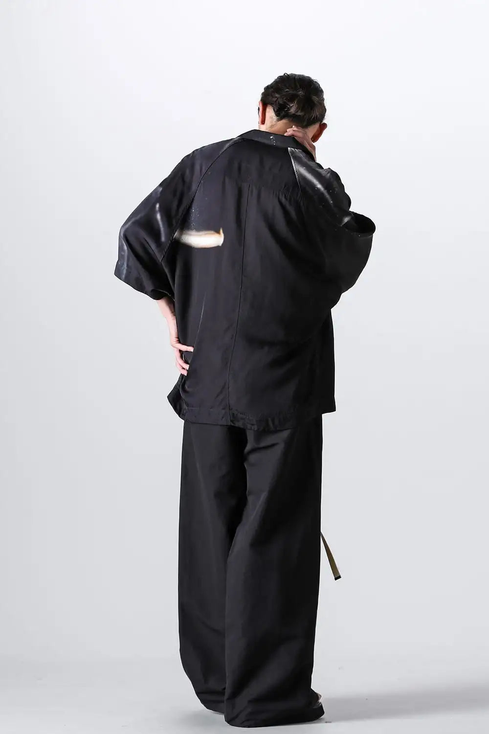 Printed Rayon Twill Short Sleeve Shirt