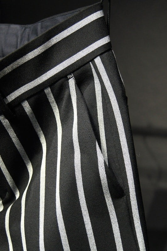 GalaabenD 16PS Wide Pitch Stripe Stretch Wide Slacks