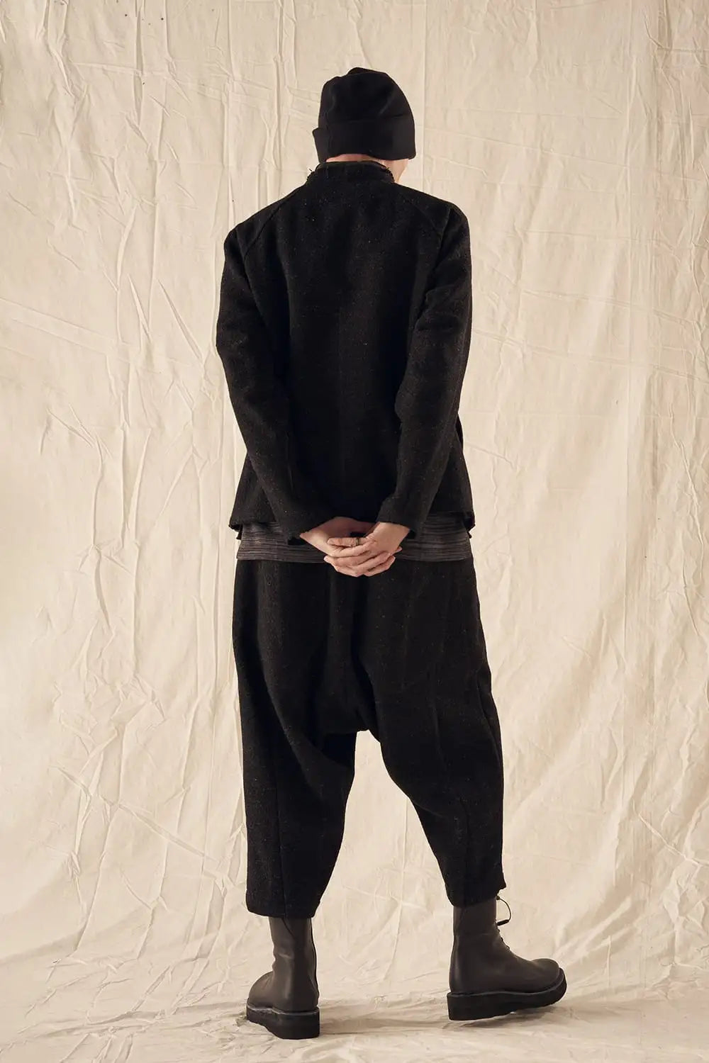 Relaxed pants Shetland wool