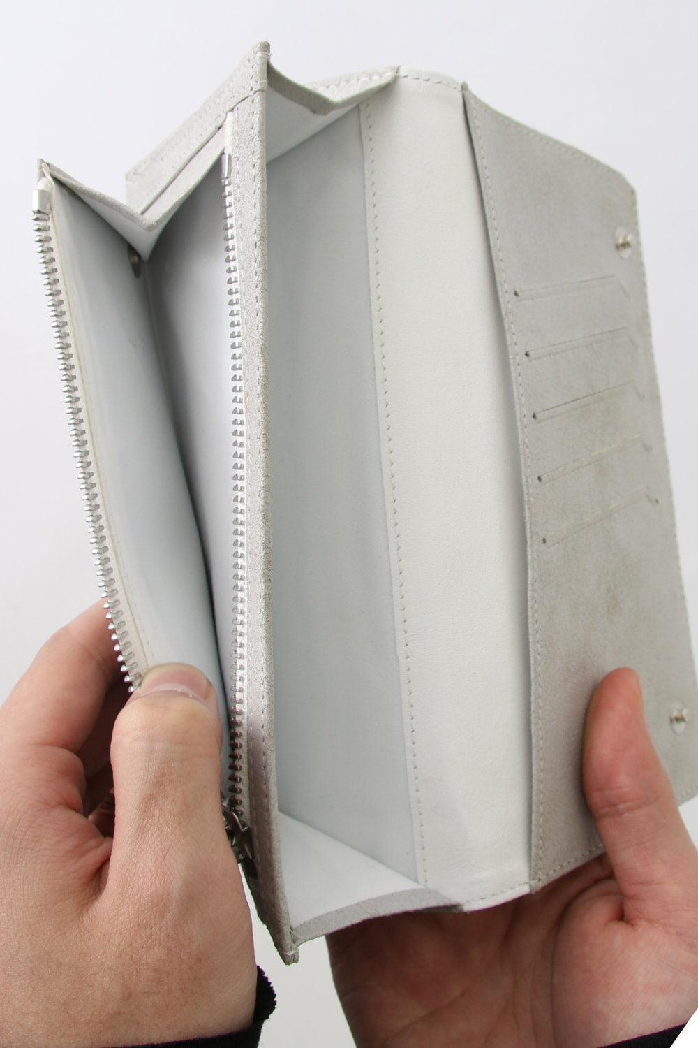 Polygon Wallet (COATED GOAT SUEDE)