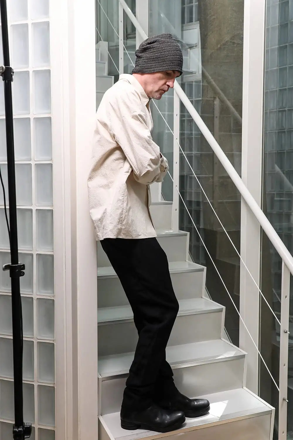 シャツ ルーズフィット コットンヘンプ