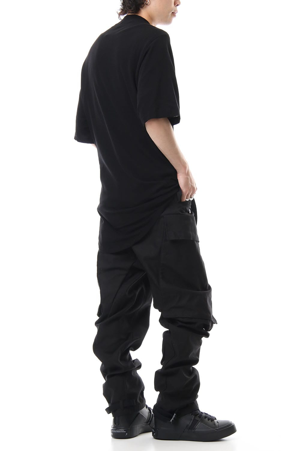 DRAPING T-SHIRT Black