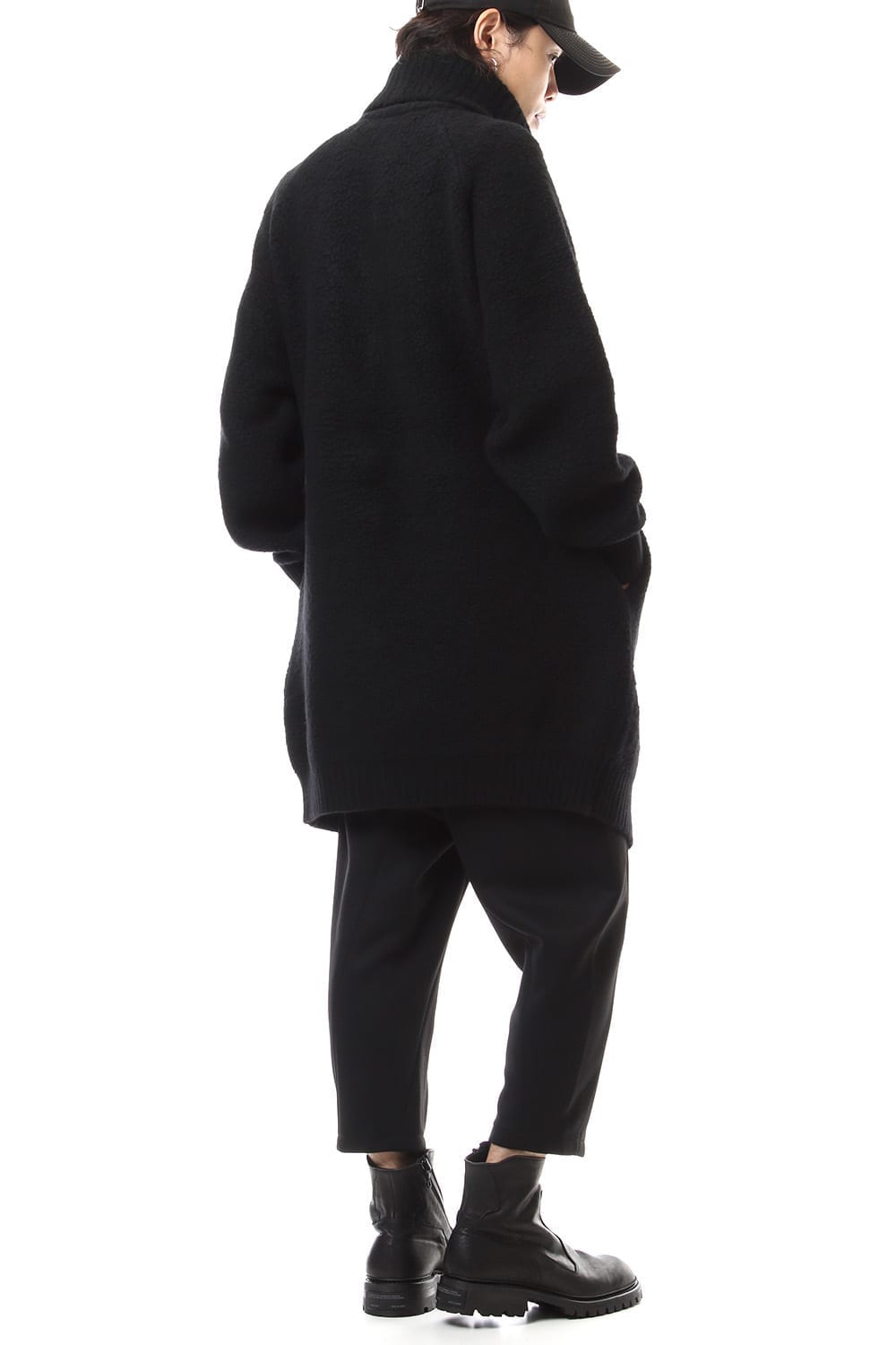 CROPPED FRONT SLIT TROUSERS