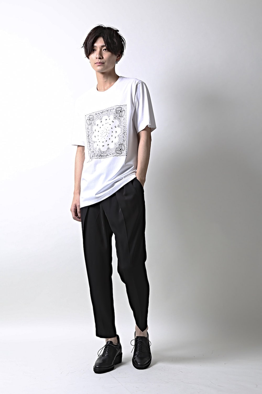 Dry Georgette Stretch Tuck Pants