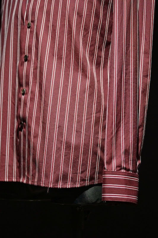 GalaabenD 16S Dobbie Regimental Stripe Shirt (Regular Collar) RED