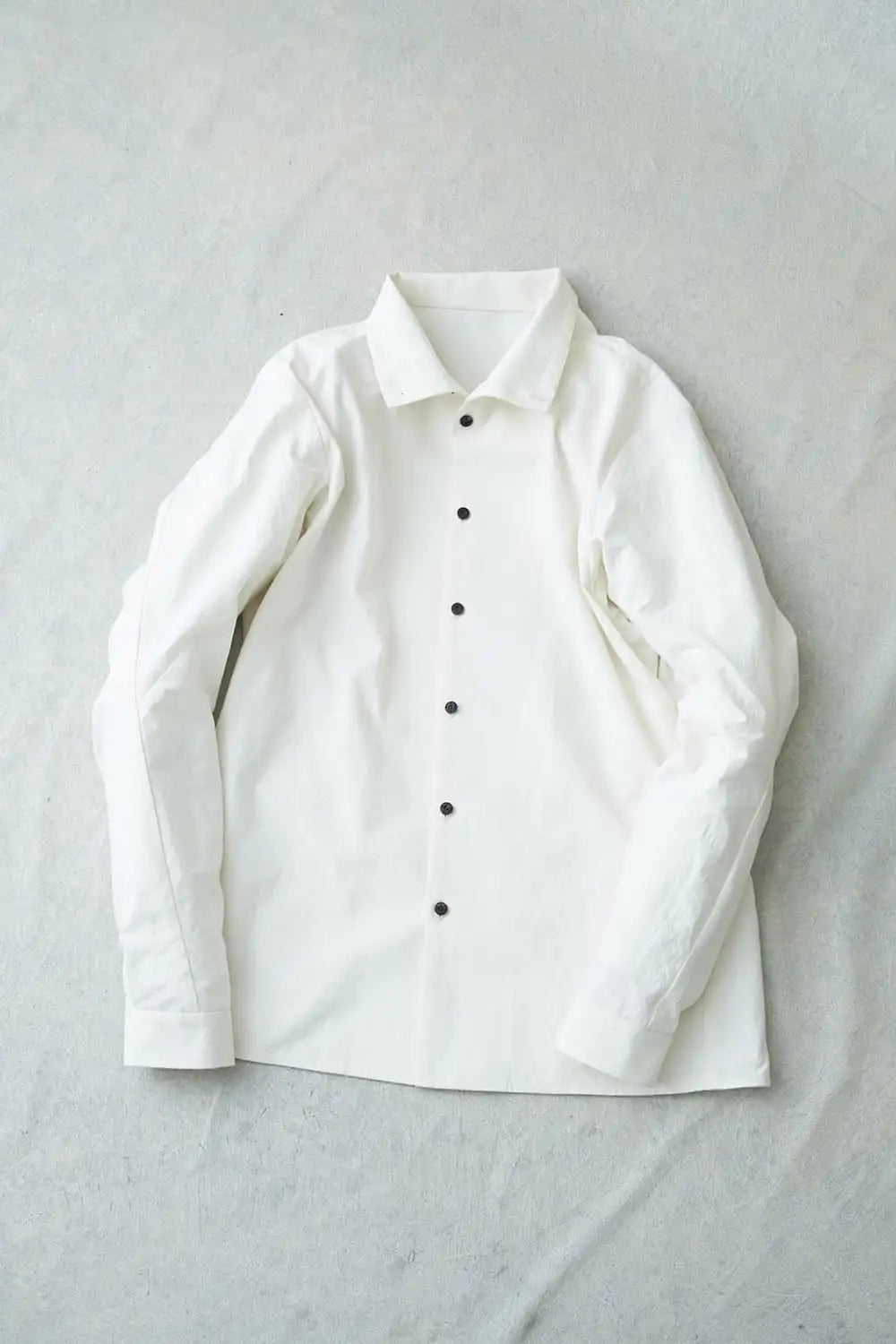 High neck shirt cotton / hemp