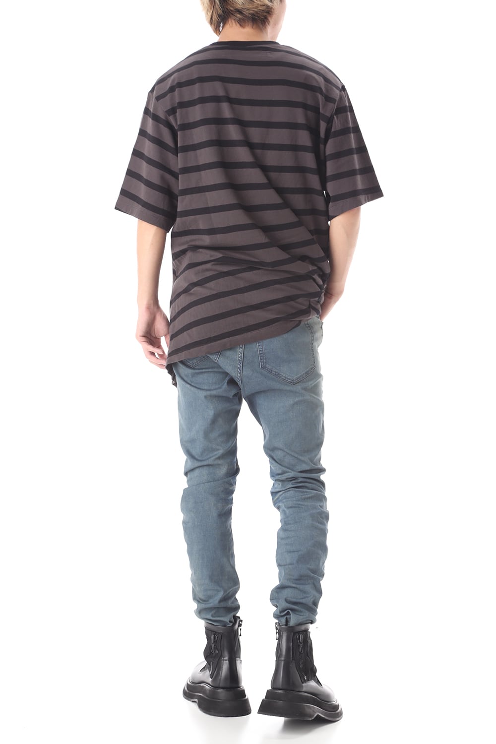 CURVED SLIM JEANS Indigo