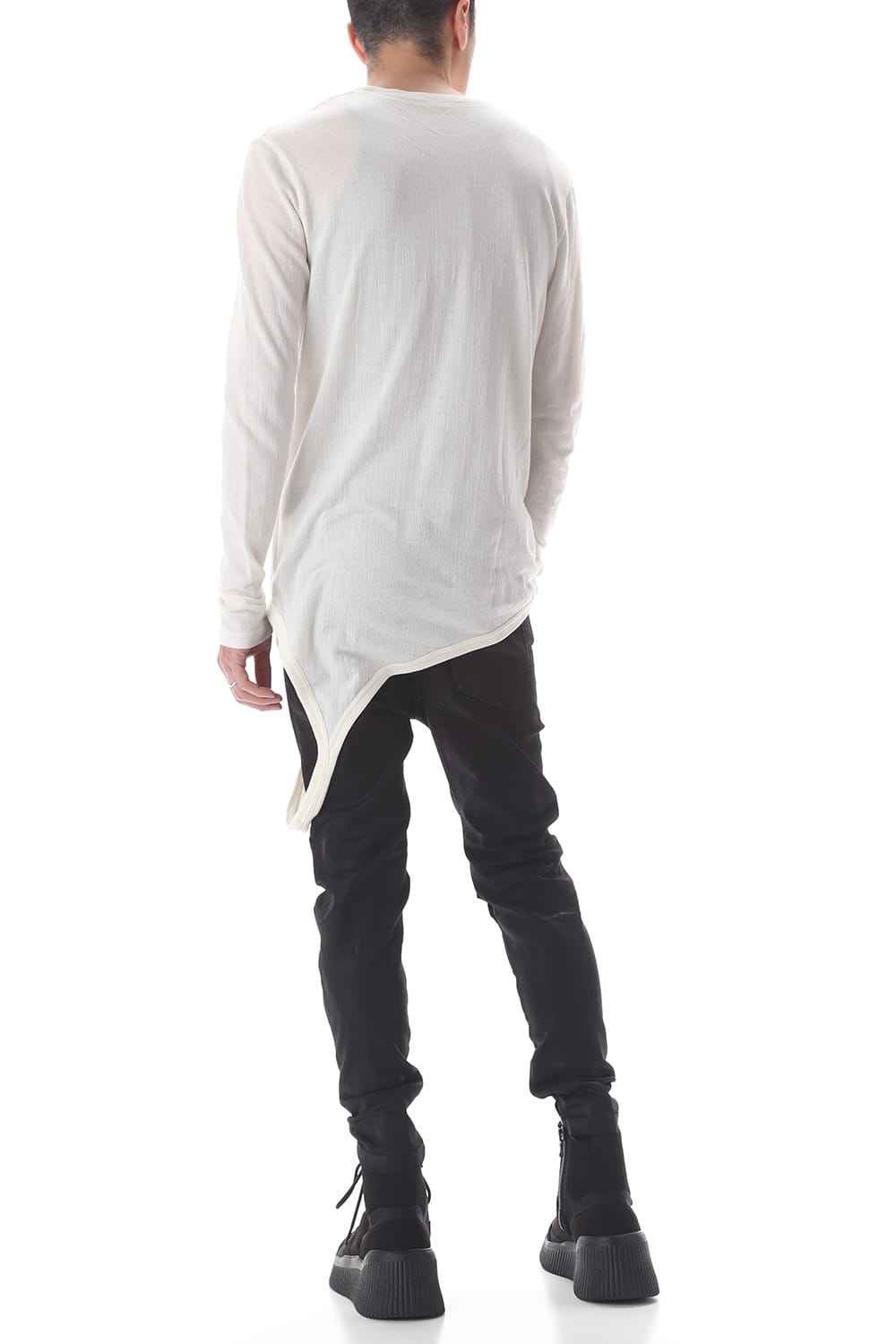 ループ ロングスリーブ T-シャツ オフホワイト