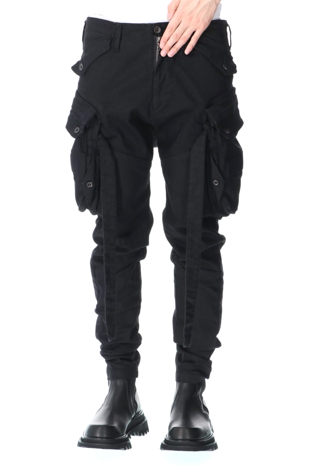 GAS MASK SKINNY PANTS BLACK