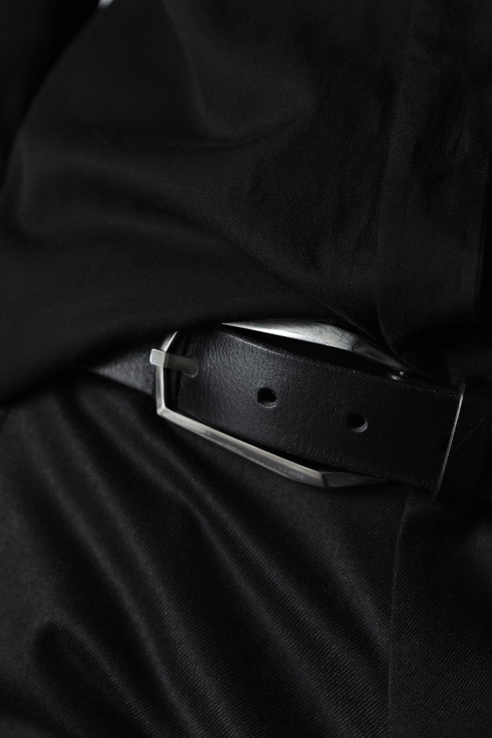 Frame Buckle Belt Silver