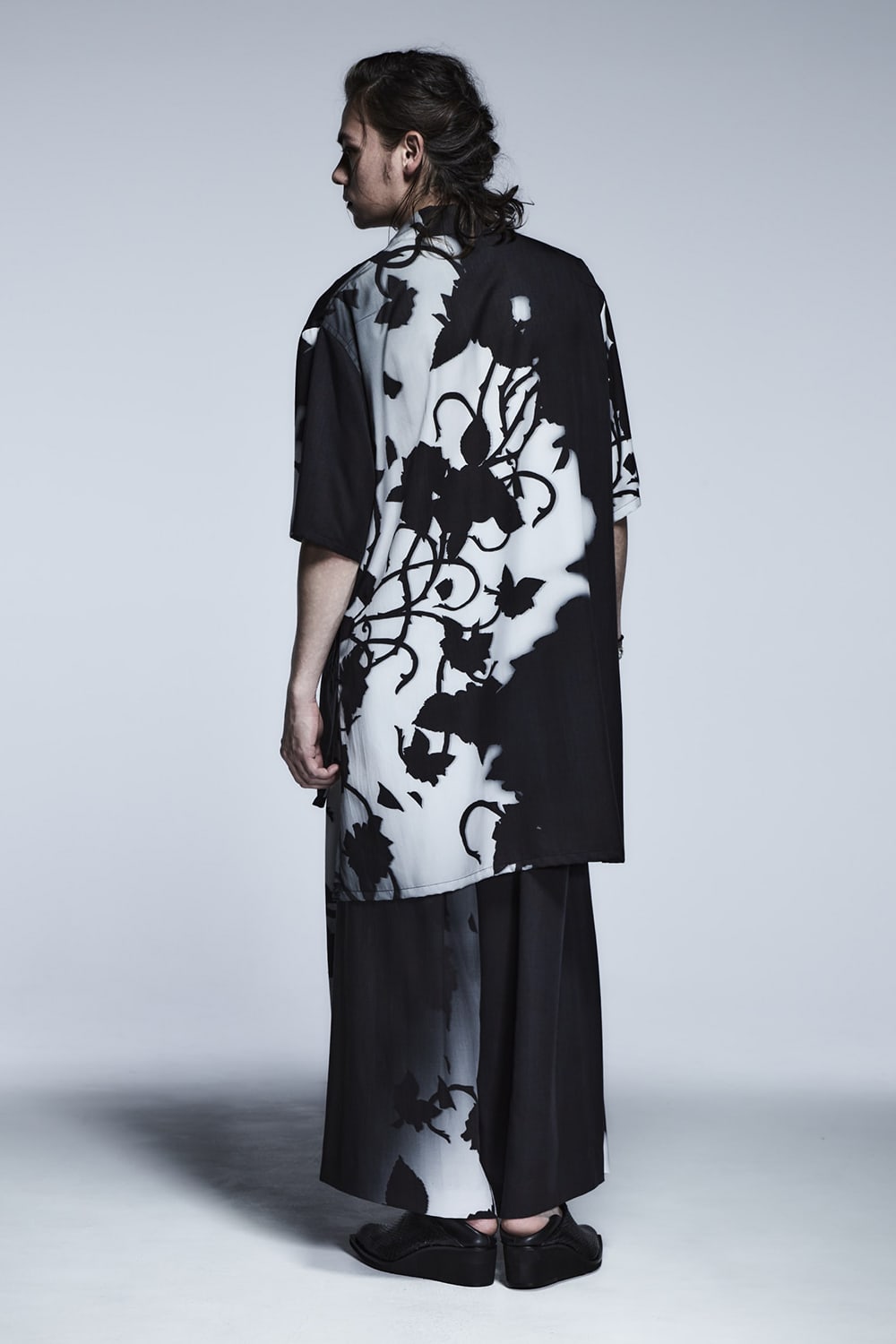 Long KAIKIN Shirts Black×Grey