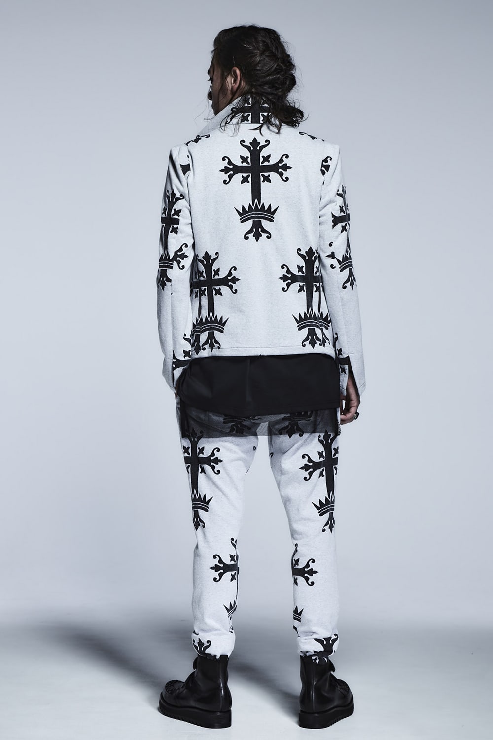 High Collar Short Jacket White