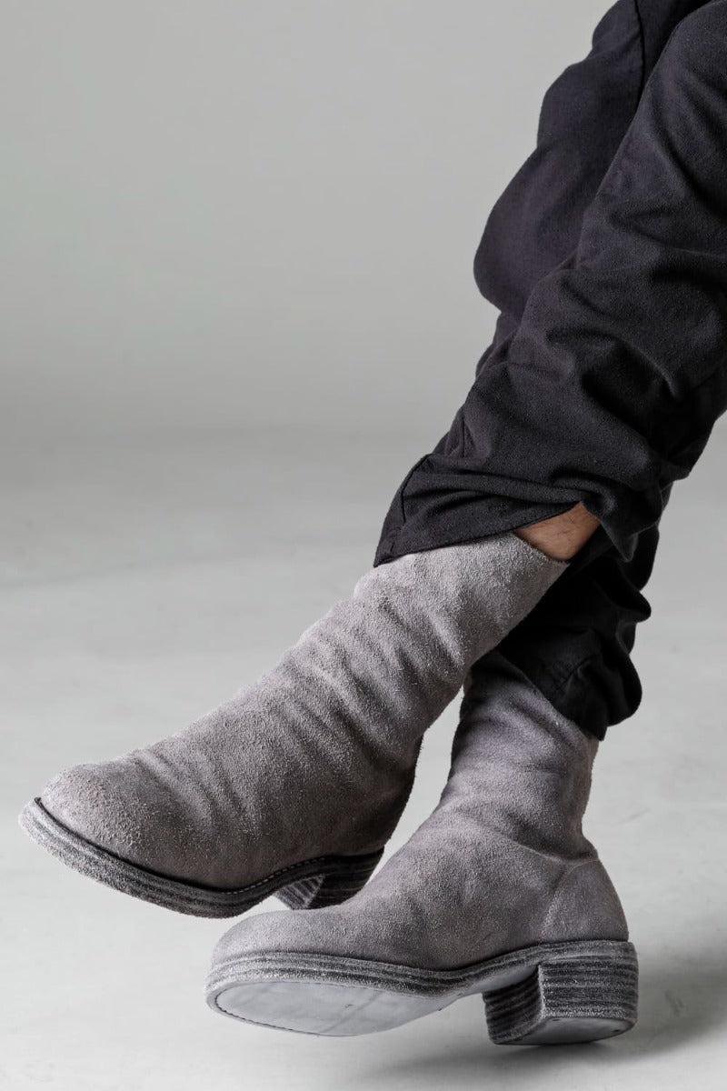 Back Zip Boots Double Sole - Horse Full Grain Leather - 788Z CO49T