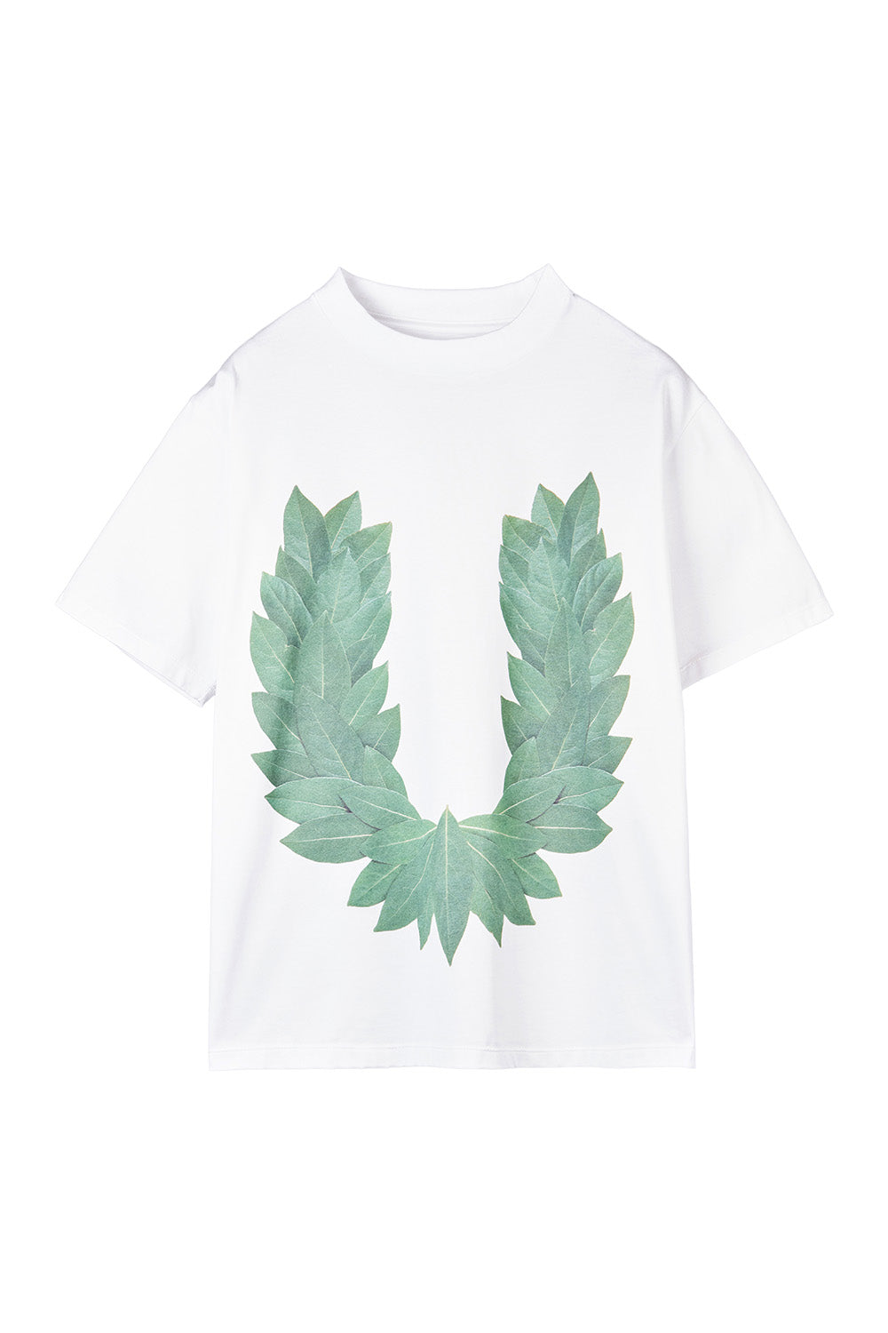 Mock neck Laurel Tee White