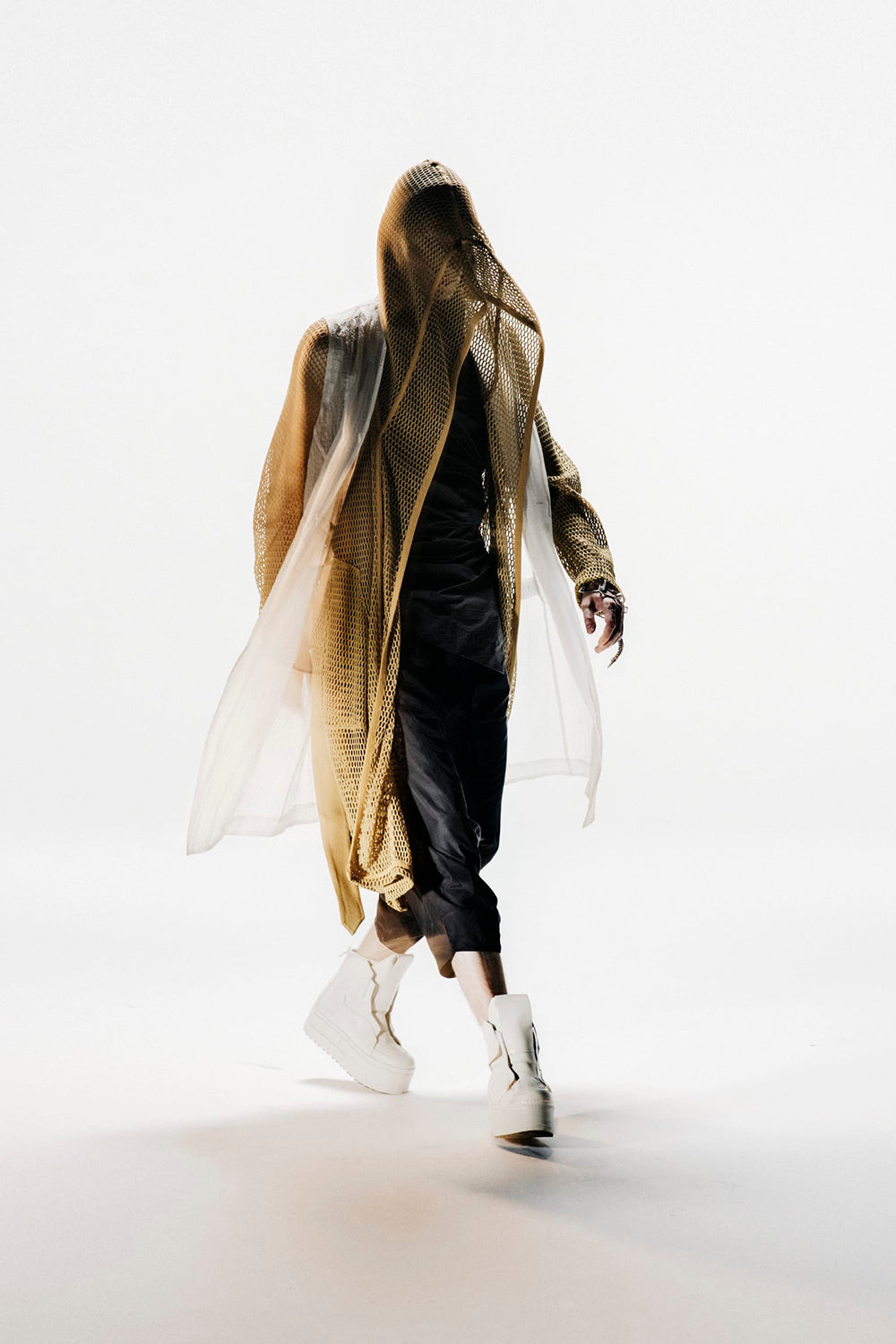 Cupro/Cotton Twill Over Crotch Pants