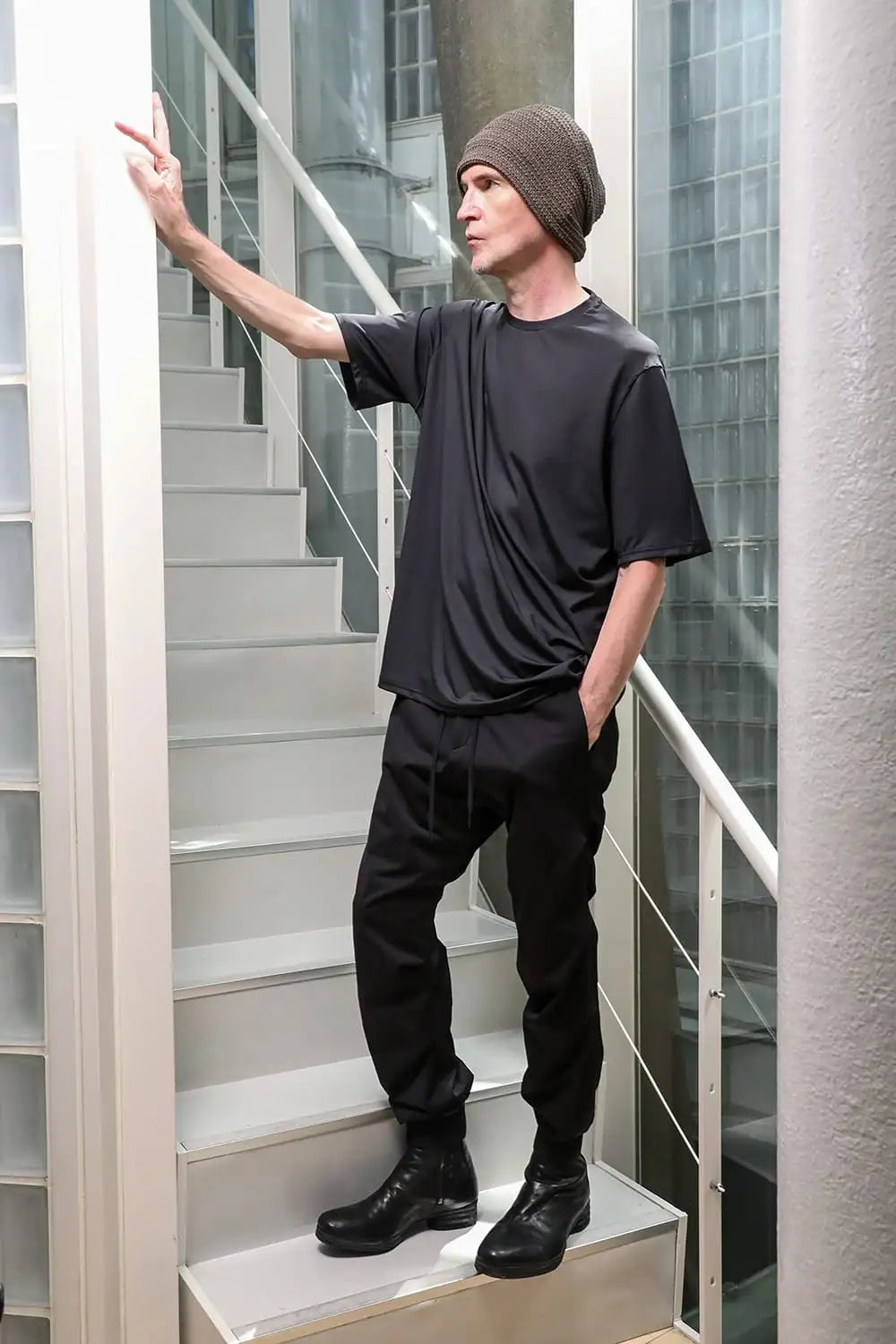 Jogger pants water repellent polyester