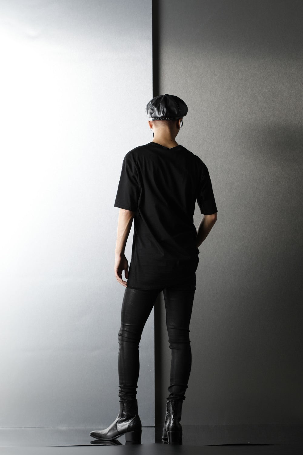 EX Fit Denim Black Coating Leggings Denim Pants