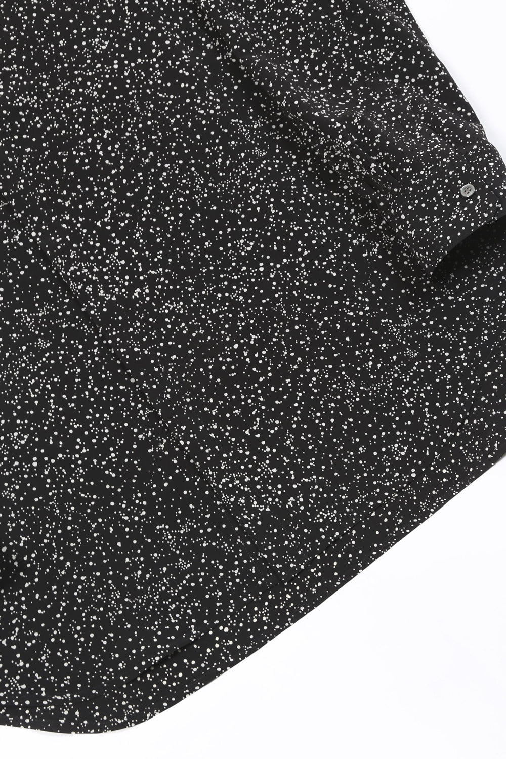 Dechine Random Dot print Ribbon Regular shirt Black × Off White